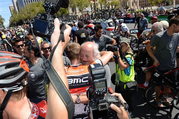 Rohan Dennis and Andy Riis